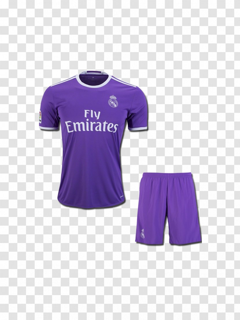 T-shirt Real Madrid C.F. Third Jersey Kit - Purple - REAL MADRID Transparent PNG