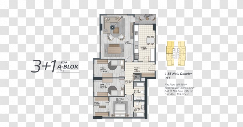 Floor Plan Topkapı Apartment House Project Transparent PNG