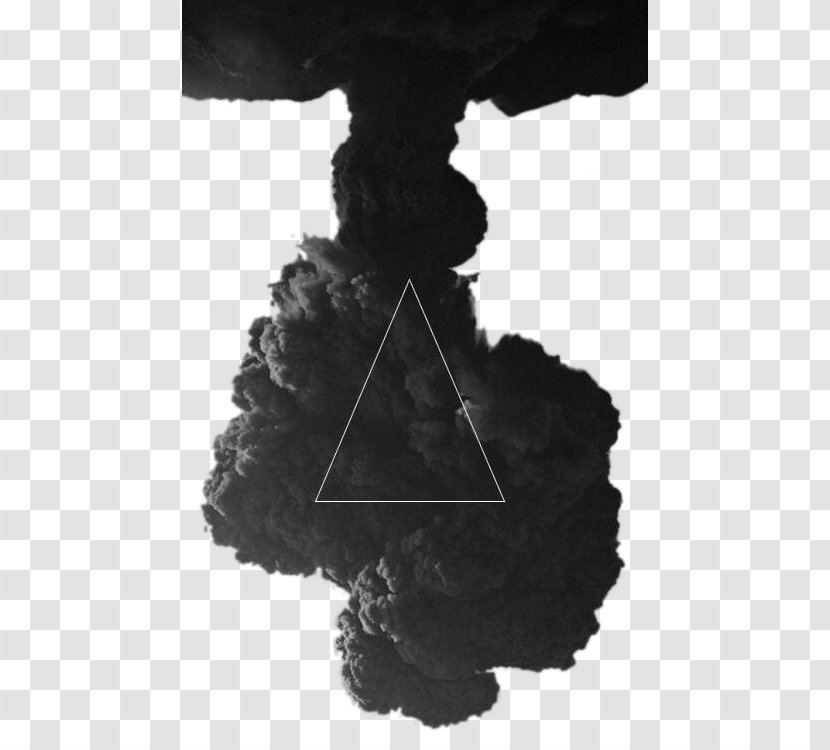Black And White Photography - Silhouette - Atomic Bomb Clouds Transparent PNG
