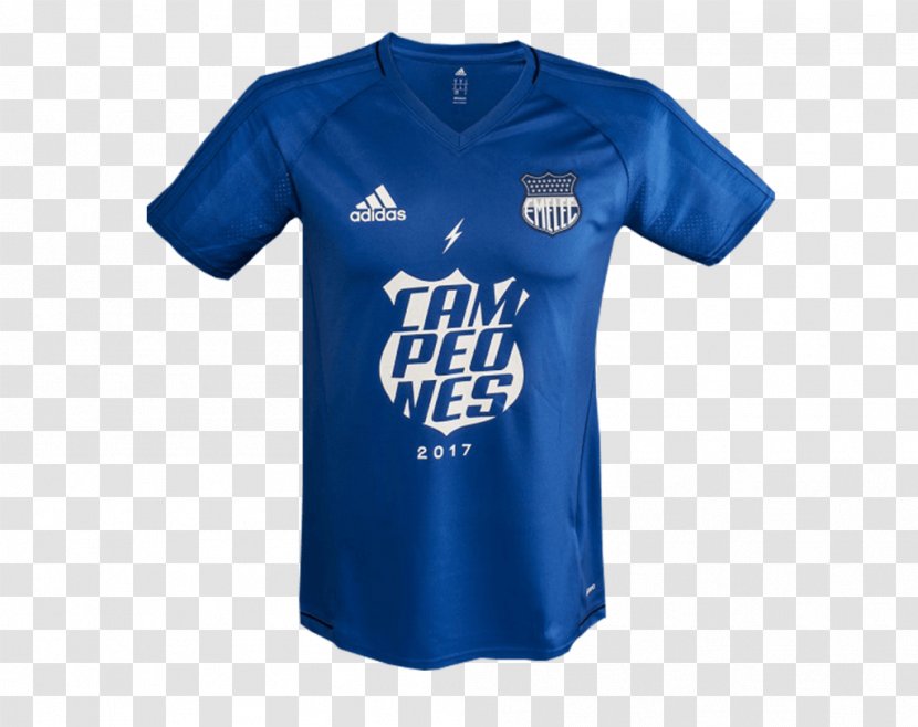 Sports Fan Jersey T-shirt Sleeve Uniform Outerwear - Electric Blue Transparent PNG
