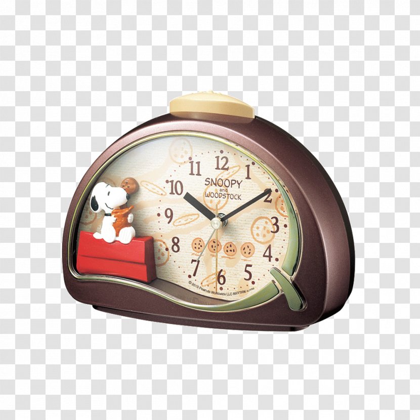 Alarm Clocks Snoopy Rhythm Watch 掛時計 - Furniture - Clock Transparent PNG