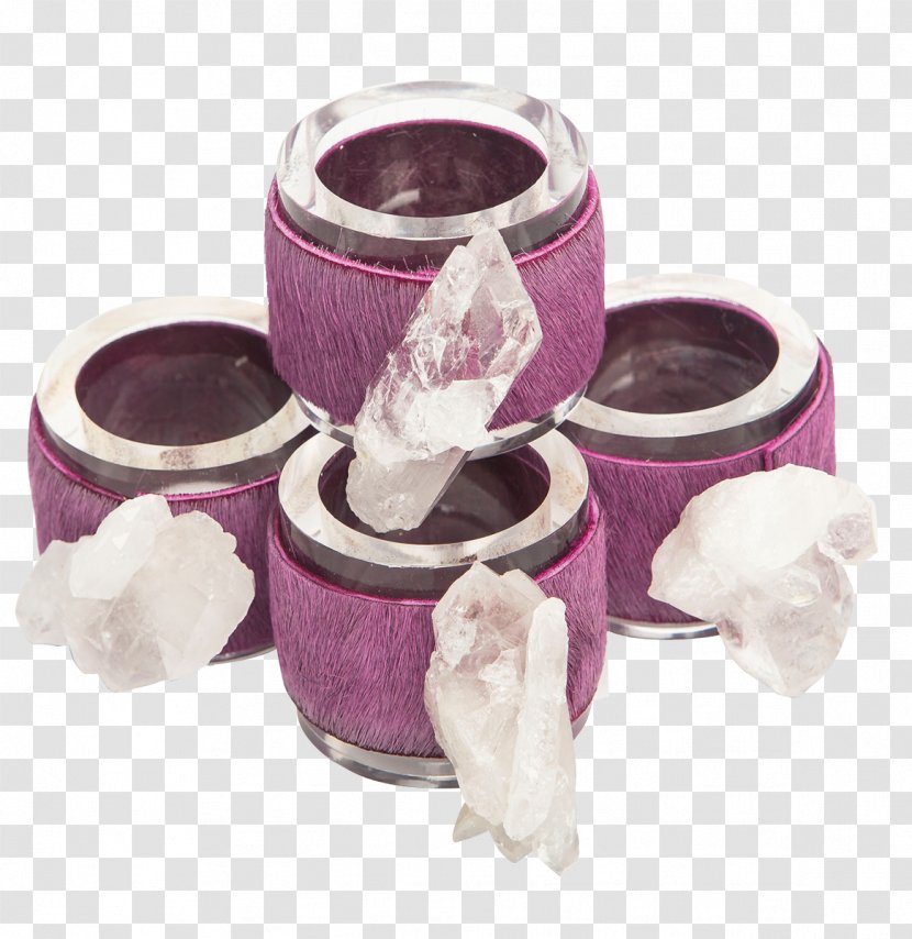 Cloth Napkins Napkin Ring Mrs. Potts Purple Lilac - Quartz Transparent PNG