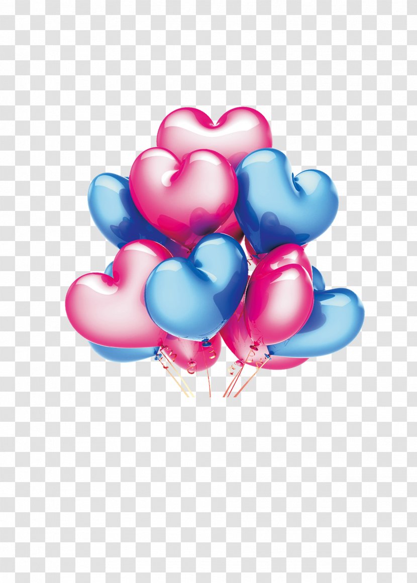 Balloon Download Clip Art - Party - Heart-shaped Transparent PNG