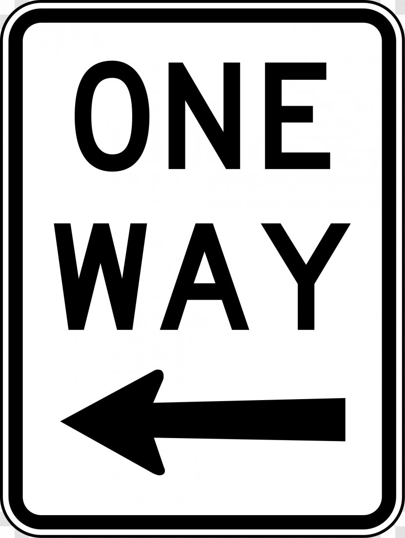 One-way Traffic Sign Warning Regulatory - Text - One Transparent PNG