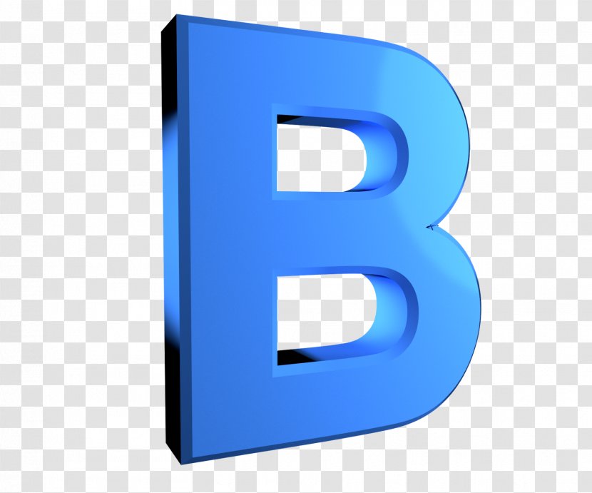 Letter Alphabet - Tux Paint - Electric Blue Transparent PNG