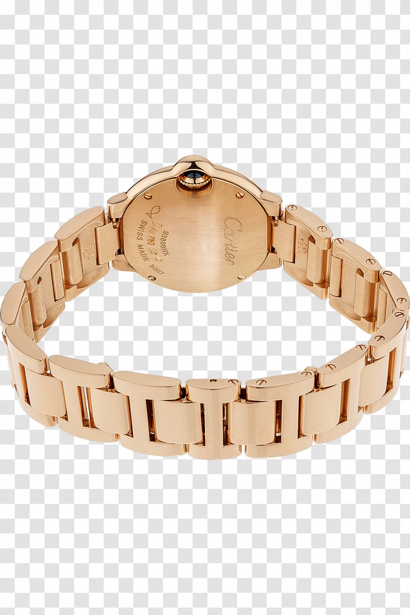 Watch Strap Cartier Ballon Bleu Gold - Bling Transparent PNG