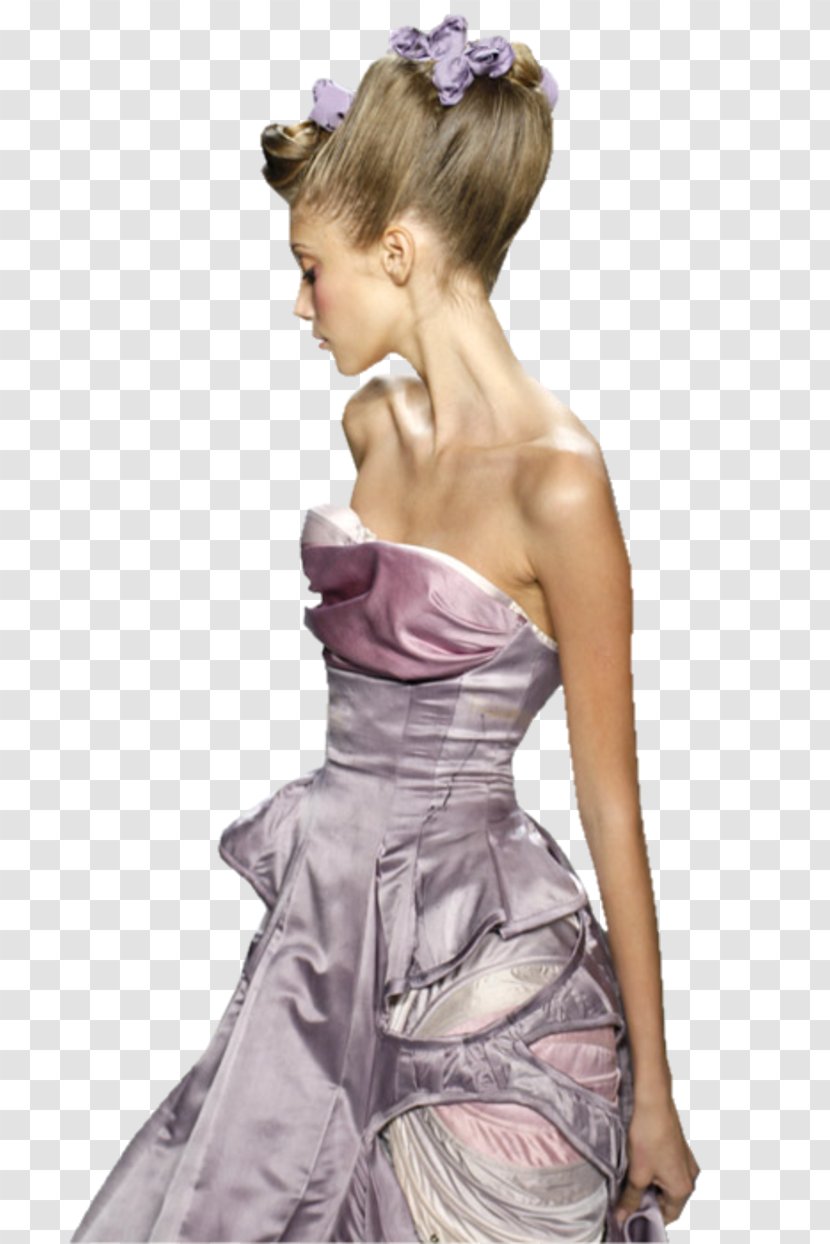 Fashion Dress Haute Couture Model Gown - Cartoon Transparent PNG