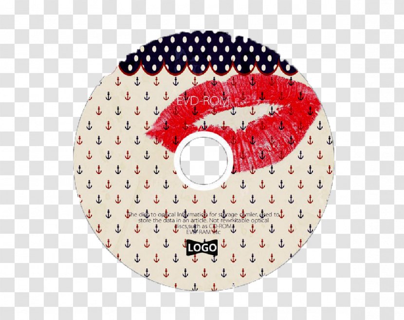 Optical Disc Compact Packaging And Labeling - Polka Dot - Lips CD Material Buckle Free Transparent PNG