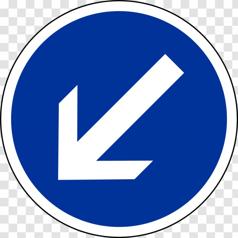Traffic Sign Road Signs In France Mandatory - Mauritius Transparent PNG