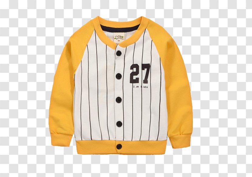 T-shirt Hoodie Child Jacket Clothing - Boy - Yellow Striped Transparent PNG