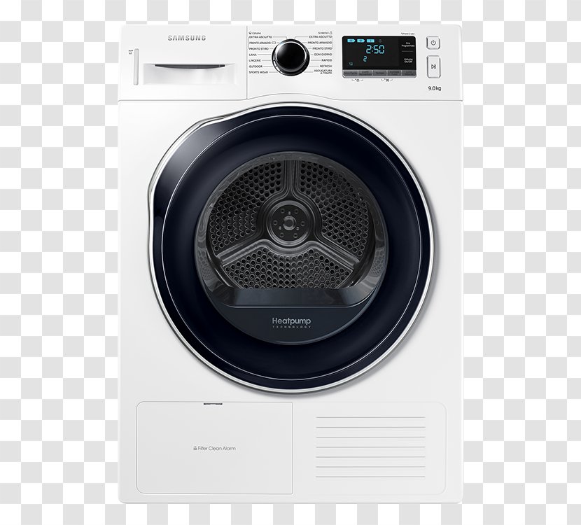 Clothes Dryer Home Appliance Samsung Heat Pump Condenser Transparent PNG