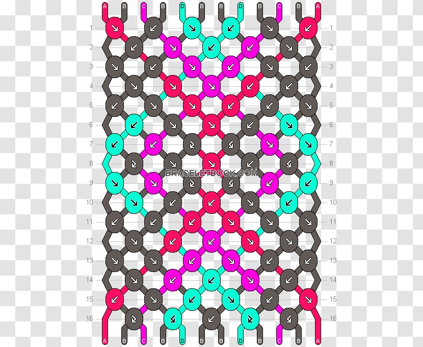 Friendship Bracelet Tube Top Polka Dot Pattern - Diamond Transparent PNG