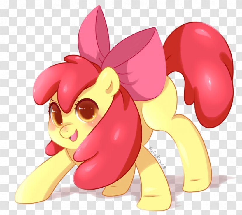 Apple Bloom Rarity Applejack Pinkie Pie Pony - Flower - Silhouette Transparent PNG