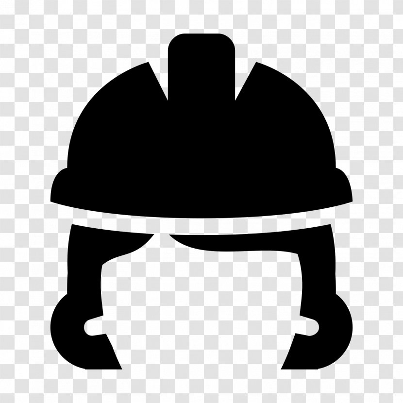 Fedora Hard Hats Laborer Clip Art - Black And White - Hat Transparent PNG