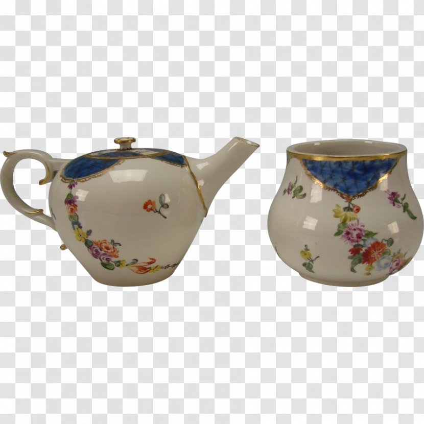 Bruckberg Jug Porcelain Pottery Teapot - Sugar - Mug Transparent PNG
