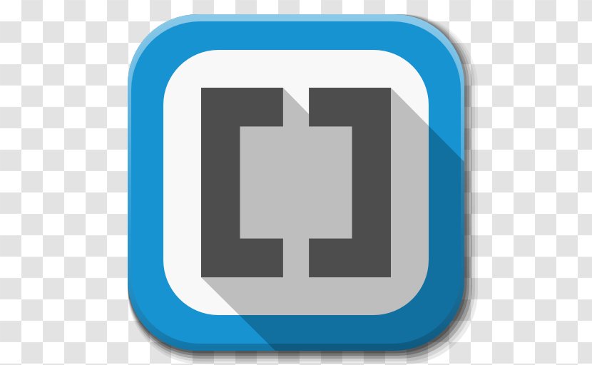 Blue Square Angle Brand - User Interface - Apps Brackets B Transparent PNG