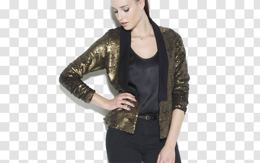 Cardigan Fashion Leather - Sleeve - Model Transparent PNG