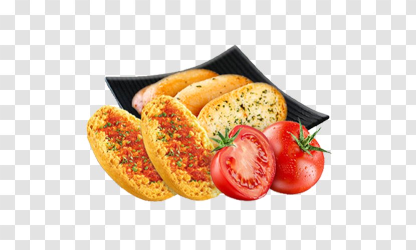 Garlic Bread Chicago-style Hot Dog Tomato - Side Dish - Dry Flavor Transparent PNG