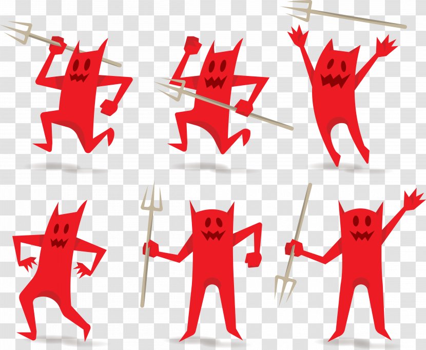 Devil Cartoon Illustration - Hand - Demon Transparent PNG