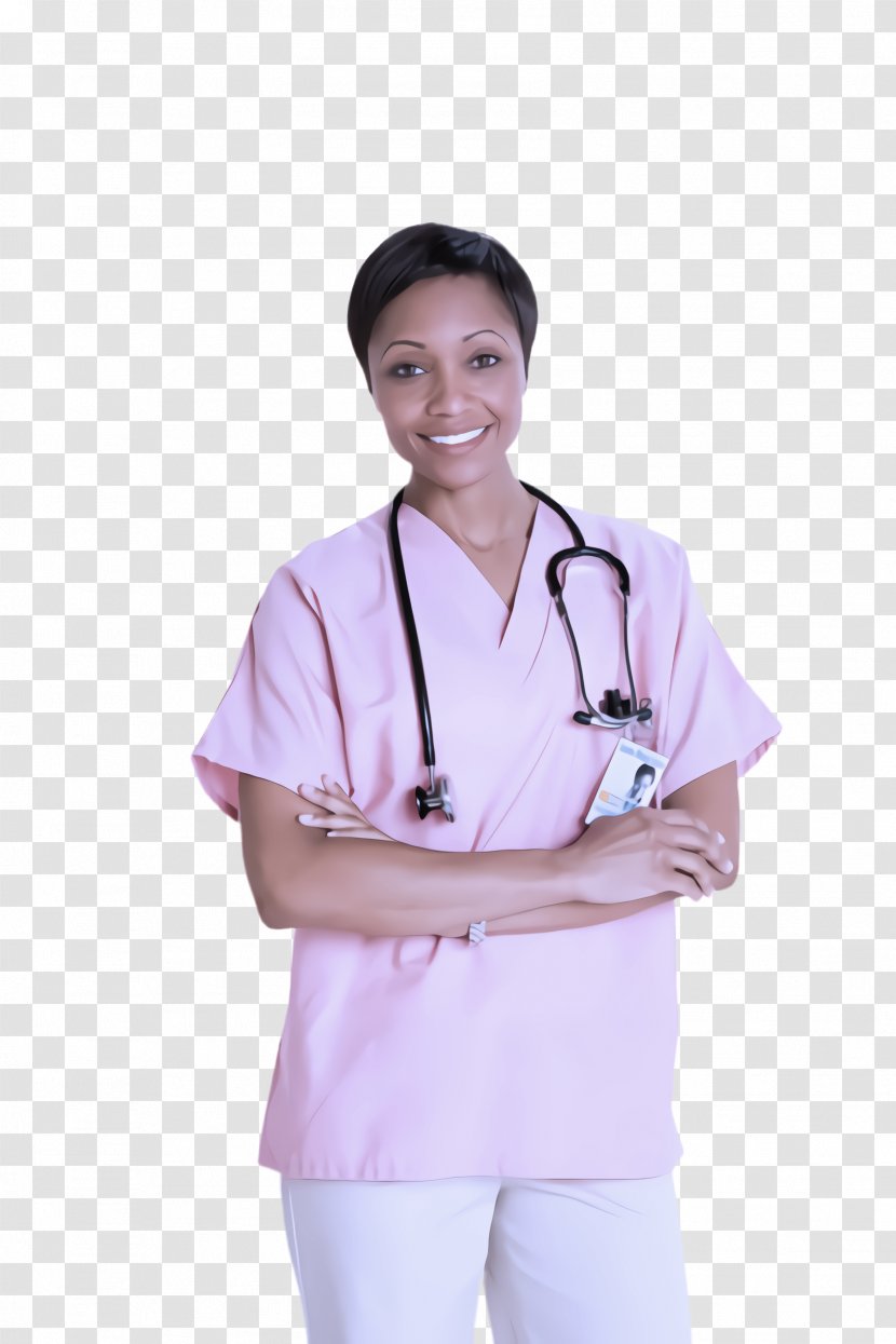 Stethoscope - Nurse Uniform Scrubs Transparent PNG