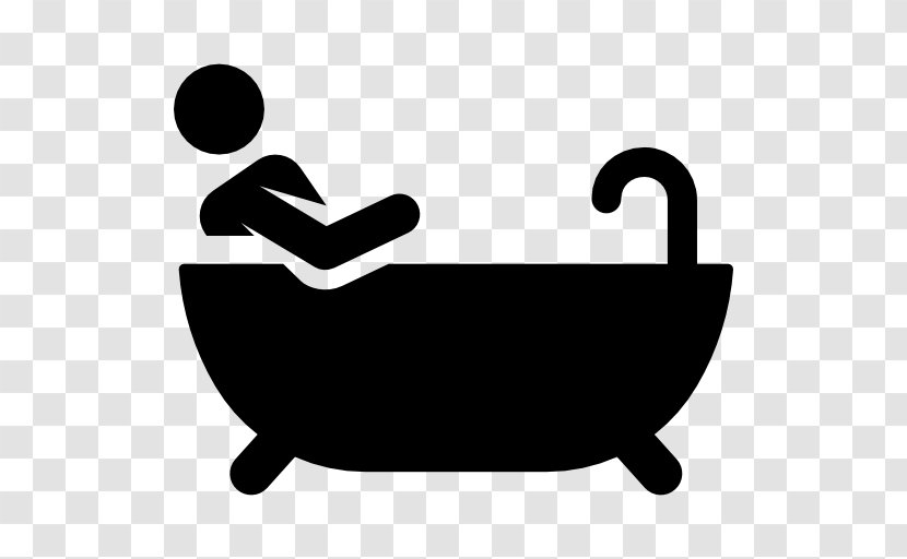 Hot Tub Bathtub Bathroom - Silhouette Transparent PNG