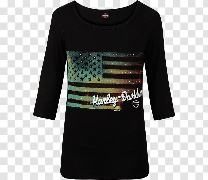T-shirt Harley-Davidson Sleeve Clothing - Neckline Transparent PNG