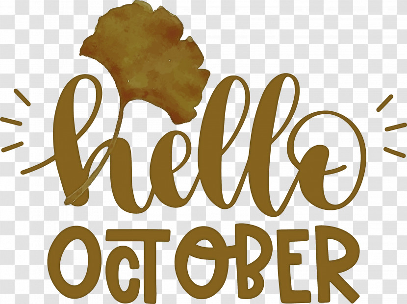 Hello October October Transparent PNG