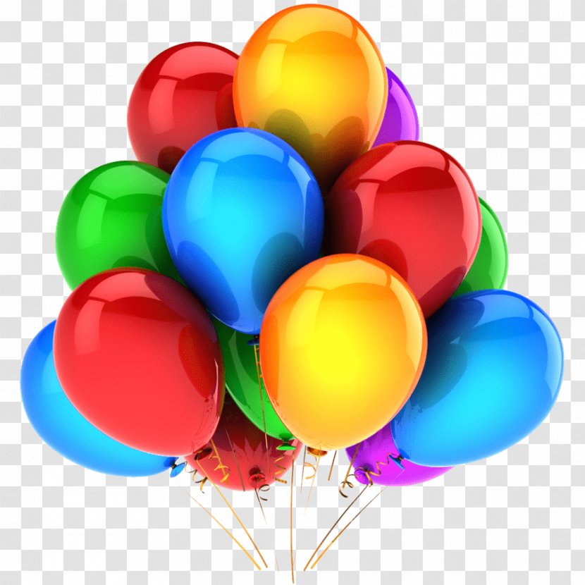 Gas Balloon Party Gift Birthday - Popper - Balloons Transparent PNG