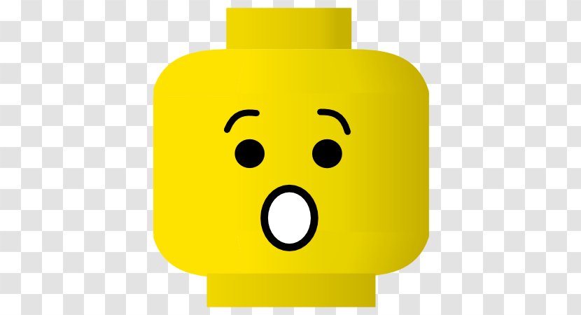 Smiley Lego Minifigure Clip Art - Toy Block - Shocked Cliparts Transparent PNG