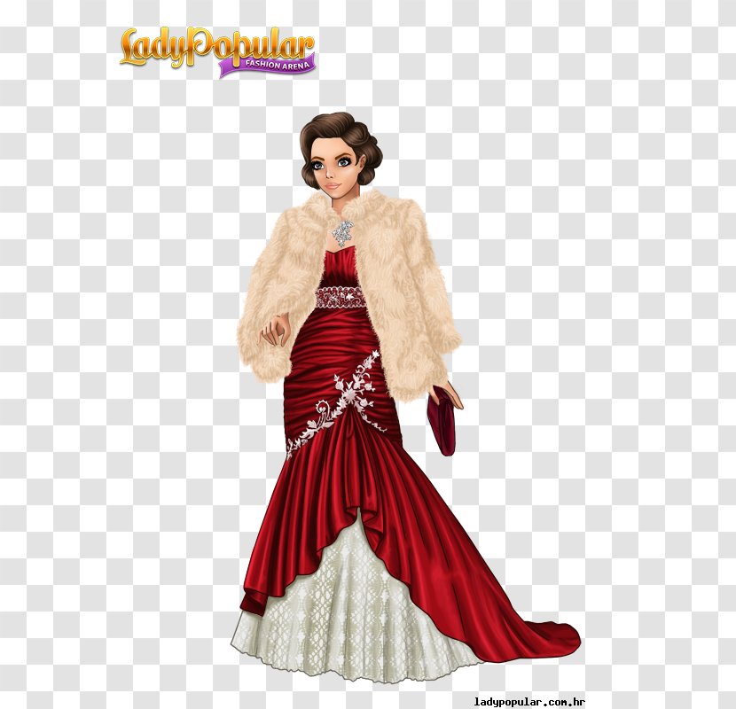 Lady Popular Robe Gown Dress Fashion - Flower Transparent PNG