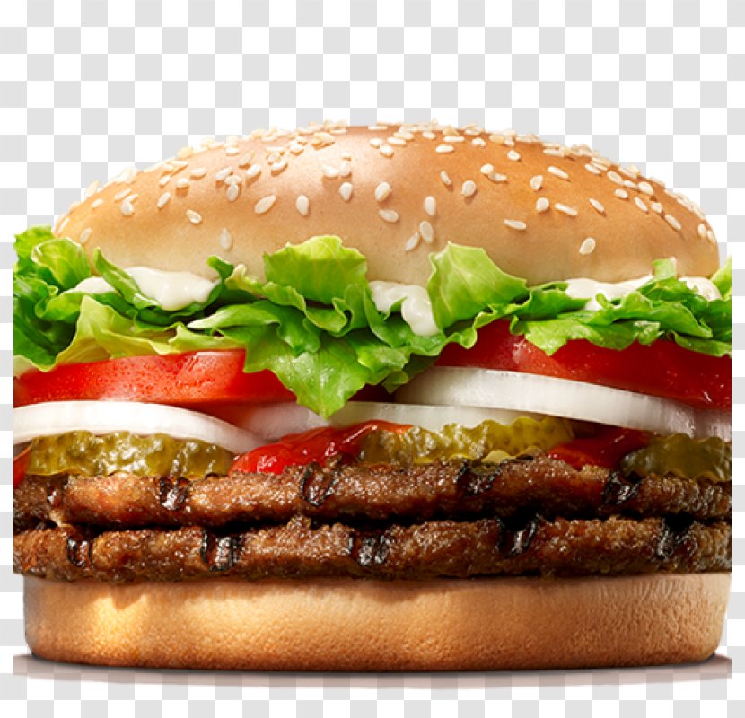 Whopper Cheeseburger Hamburger Big King Chicken Sandwich - Swiss Cheese - Burger Transparent PNG