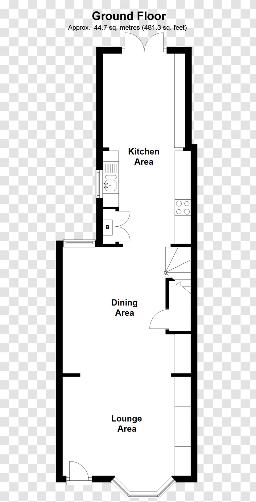 Floor Plan House Horsa Road Paper - Black And White - Cad Transparent PNG