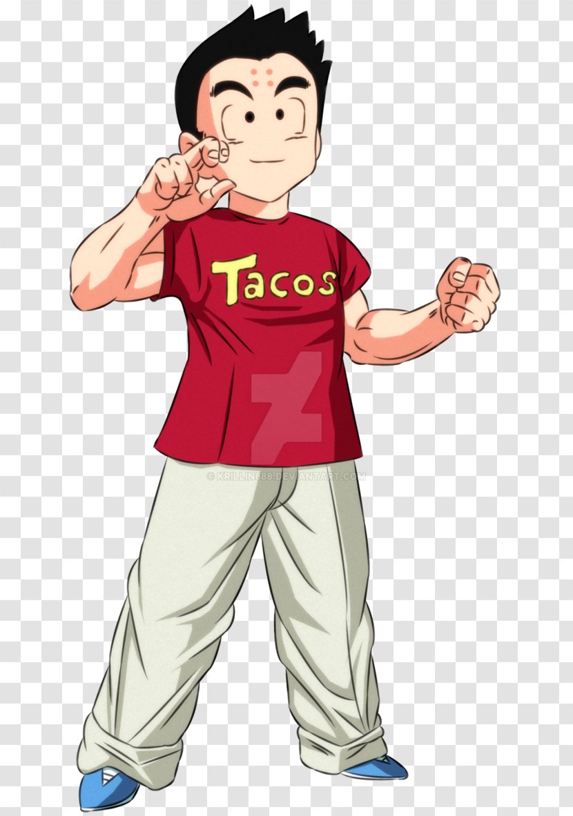 Krillin Goku Gohan Uub Majin Buu - Watercolor - Taco Transparent PNG