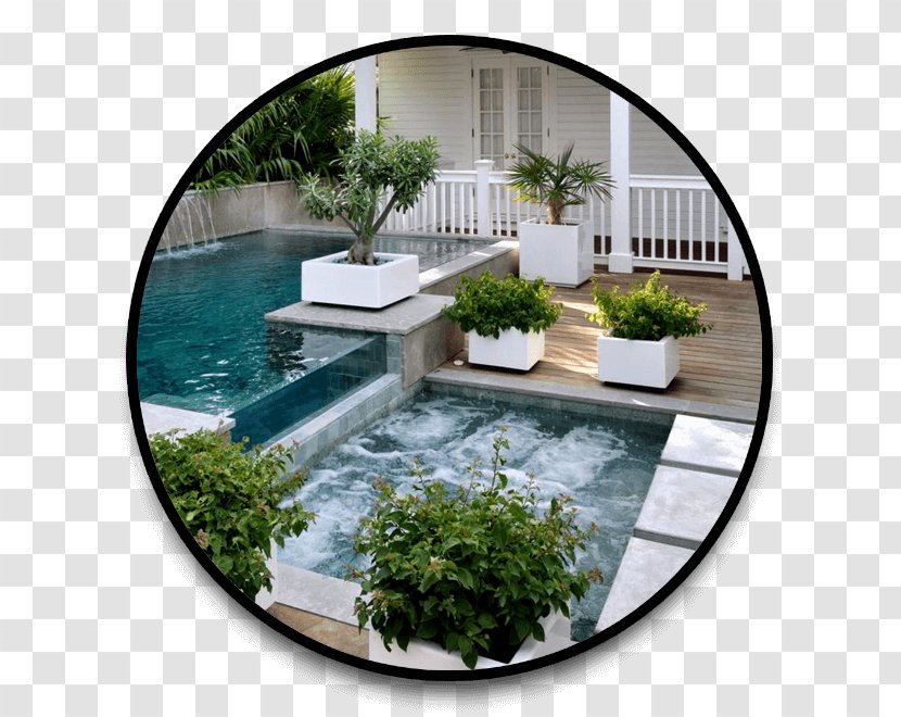 Hot Tub Swimming Pool Backyard Fence Landscaping Transparent PNG