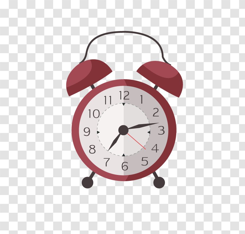 Alarm Clock Clip Art - Home Accessories - Red Transparent PNG