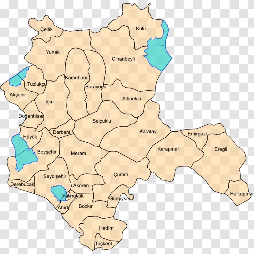 Ilgın Konya'nın Ilçeleri Map Altınekin Ahırlı - District - Konya Province Transparent PNG