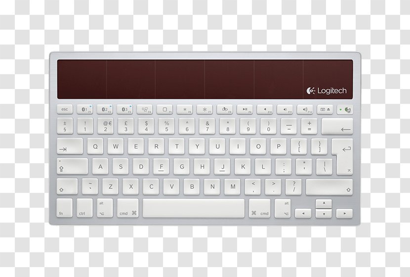 Computer Keyboard Photovoltaic Logitech K760 - Component - Bluetooth Transparent PNG