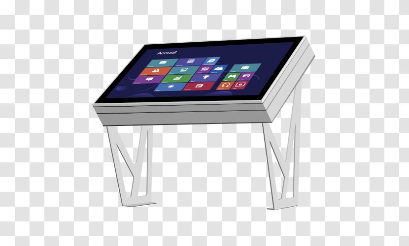 Display Device Touchscreen Interactive Kiosks Table Borne - Outdoor Billboard Transparent PNG