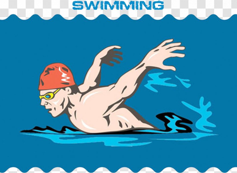 Mammal Text Human Behavior Clip Art - Fictional Character - Swimming Competiton Transparent PNG