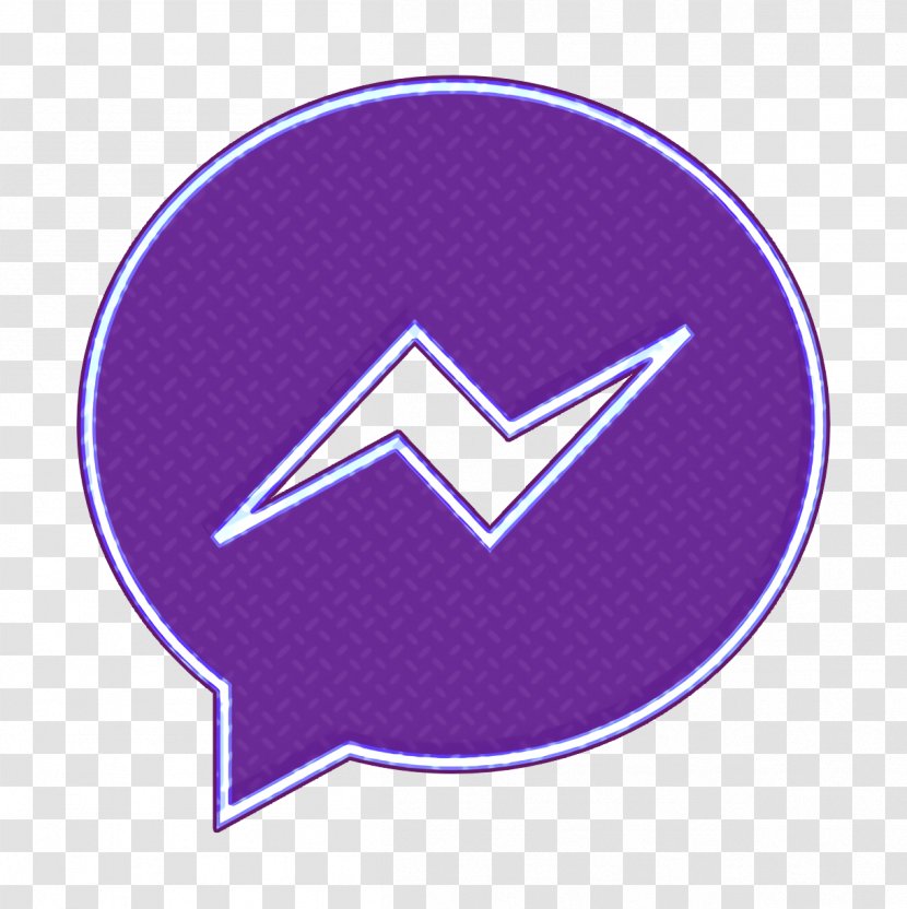 Facebook Icon Line Messenger - Social - Symbol Electric Blue Transparent PNG
