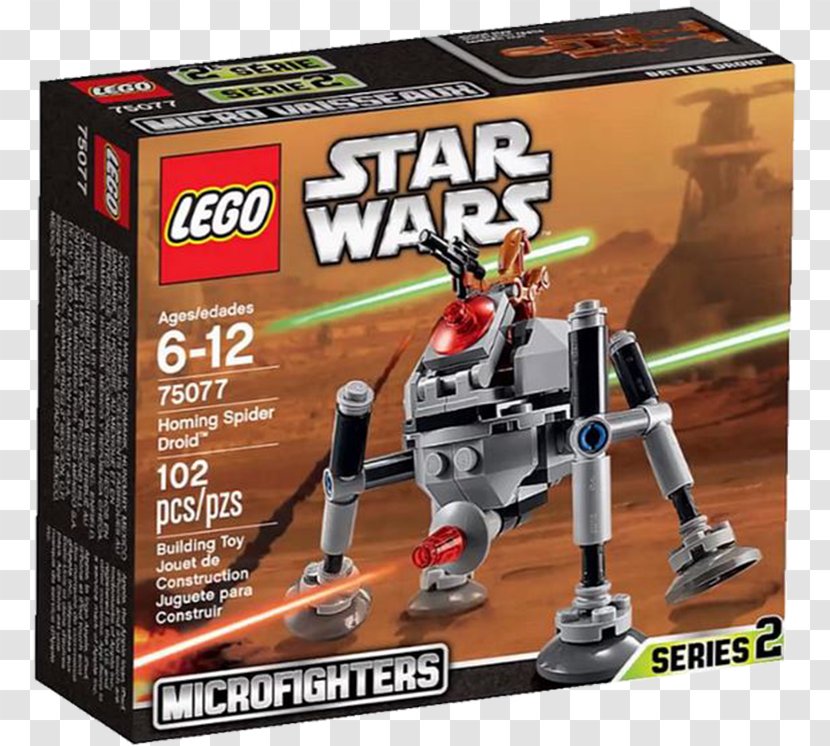 LEGO Star Wars : Microfighters 75077 Homing Spider Droid 75142 - Geonosis Transparent PNG