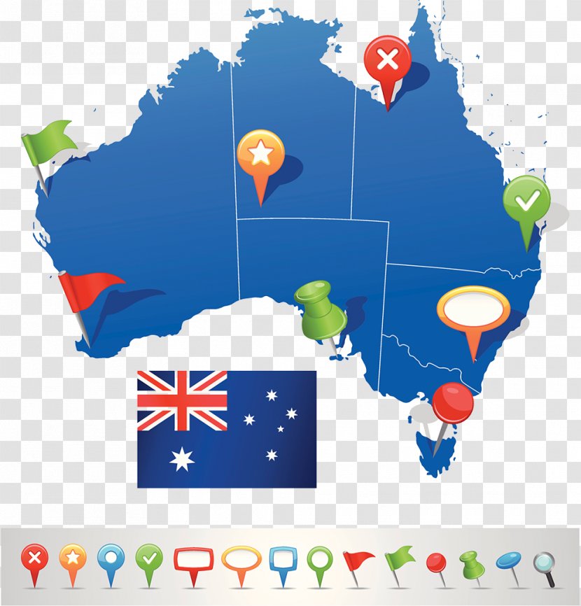 Australia Map Shutterstock Illustration - Technology - Of The Australian Guide Transparent PNG