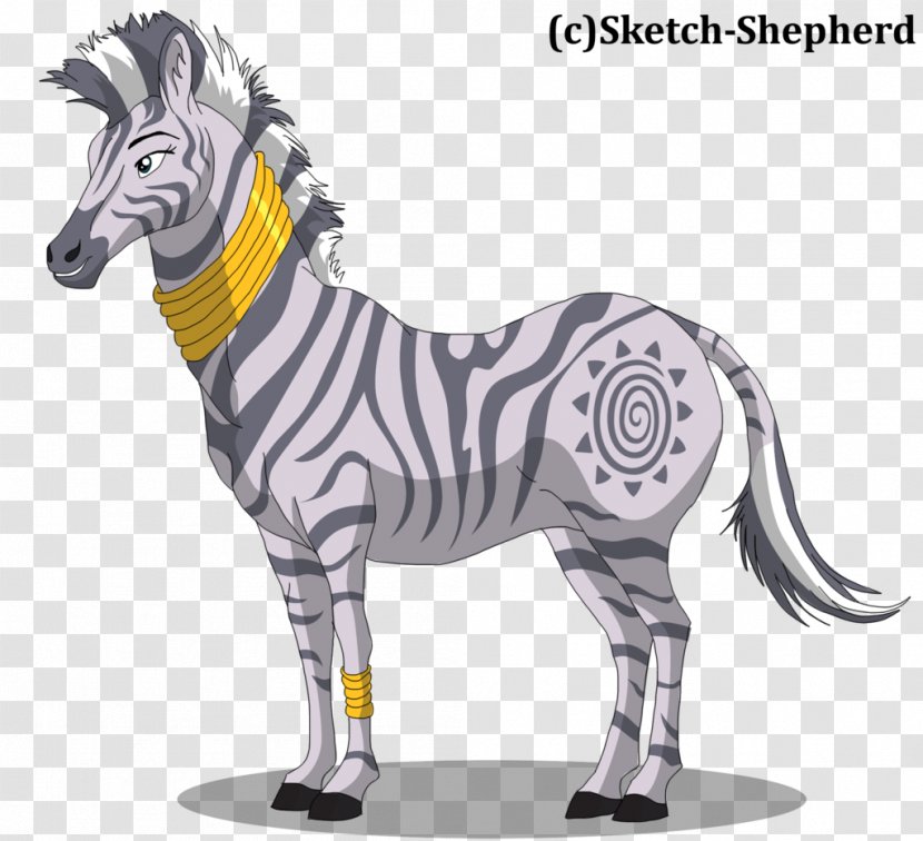 Pony Drawing Mustang Quagga Sketch - Zebra Transparent PNG