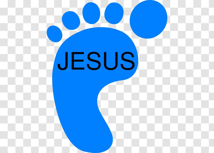 Footprint Printing Clip Art - Text - Jesus Cartoon Transparent PNG