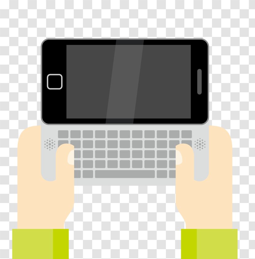 Computer Keyboard Mobile Phone - Electronic Device - Vector Black Input Transparent PNG