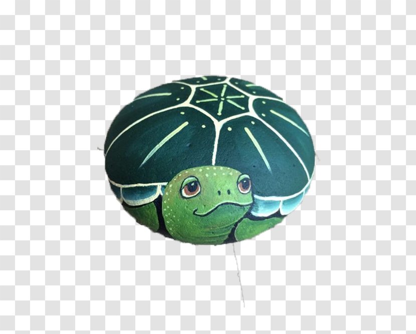 Painted Turtle Rock Art Painting - Spotted - Cartoon Balloon Transparent PNG