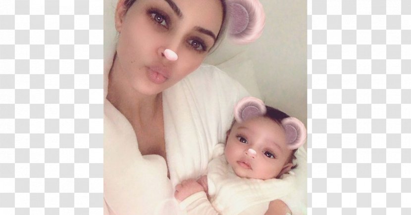 Kim Kardashian Kylie Jenner Chicago Keeping Up With The Kardashians Infant - Silhouette Transparent PNG