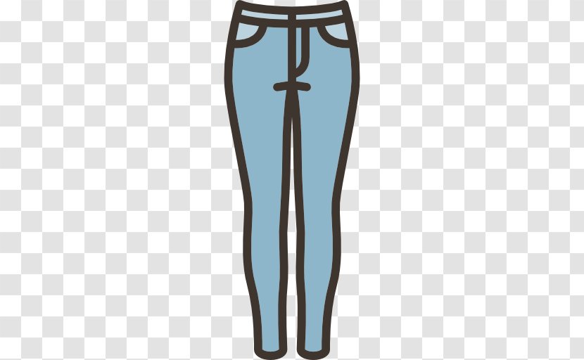 Jeans Clothing Trousers Icon - Leggings Transparent PNG