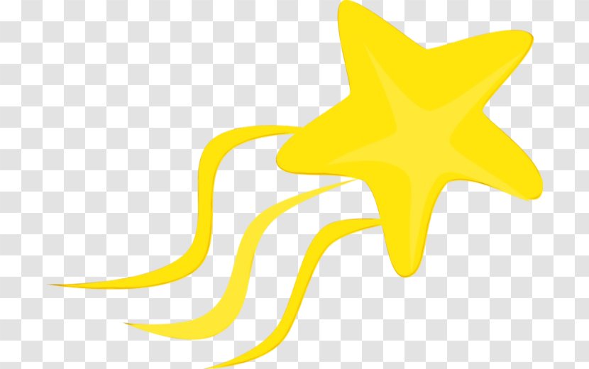 Star Drawing - Wet Ink - Yellow Cottage Transparent PNG