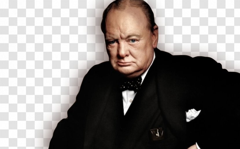 Sutherland's Portrait Of Winston Churchill Second World War 100 Greatest Britons First - Tuxedo - Winston-churchill Transparent PNG